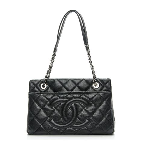 chanel timeless cc caviar tote|CHANEL Caviar Quilted Timeless CC Soft Tote Black.